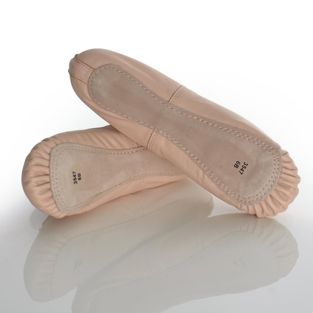 Dance Direct Womens Leather Full Sole Ballet Shoe