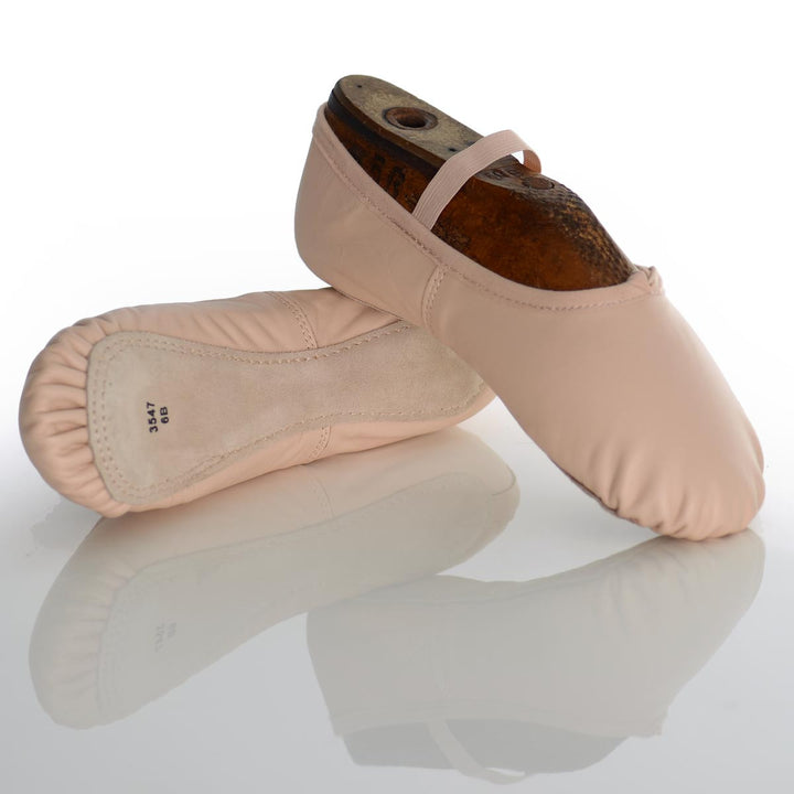 Dance Direct Womens Leather Full Sole Ballet Shoe