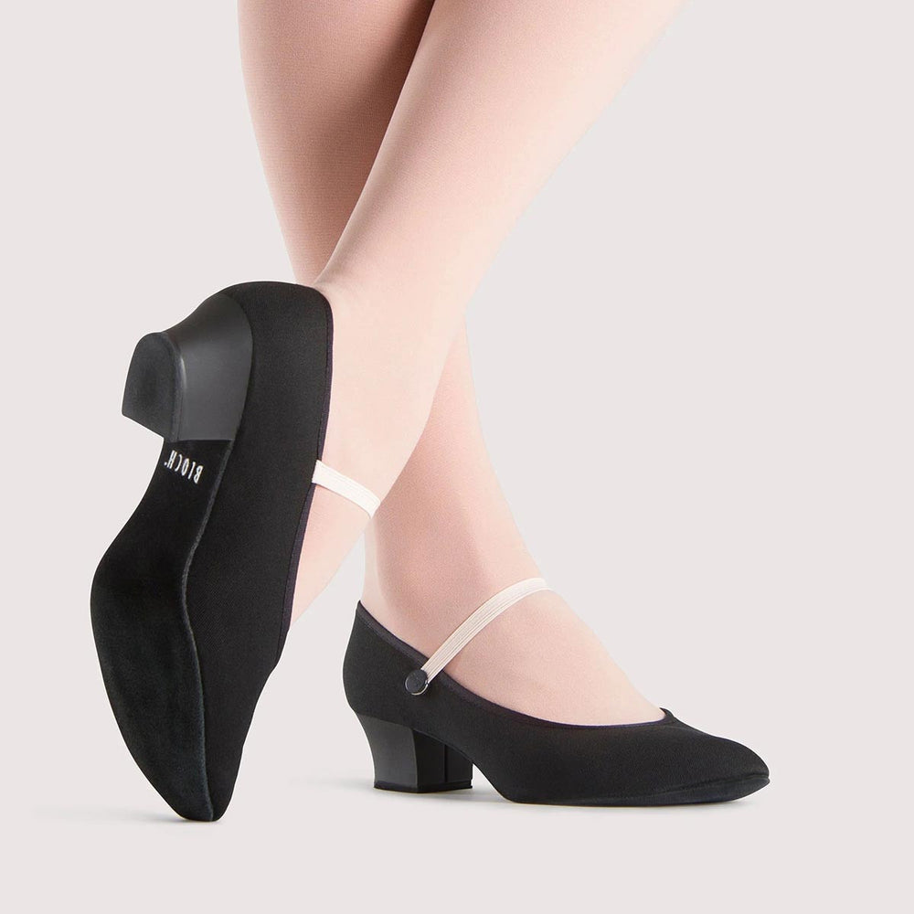 Bloch Tempo Cuban Heel Canvas Character Shoe Childs & Adults