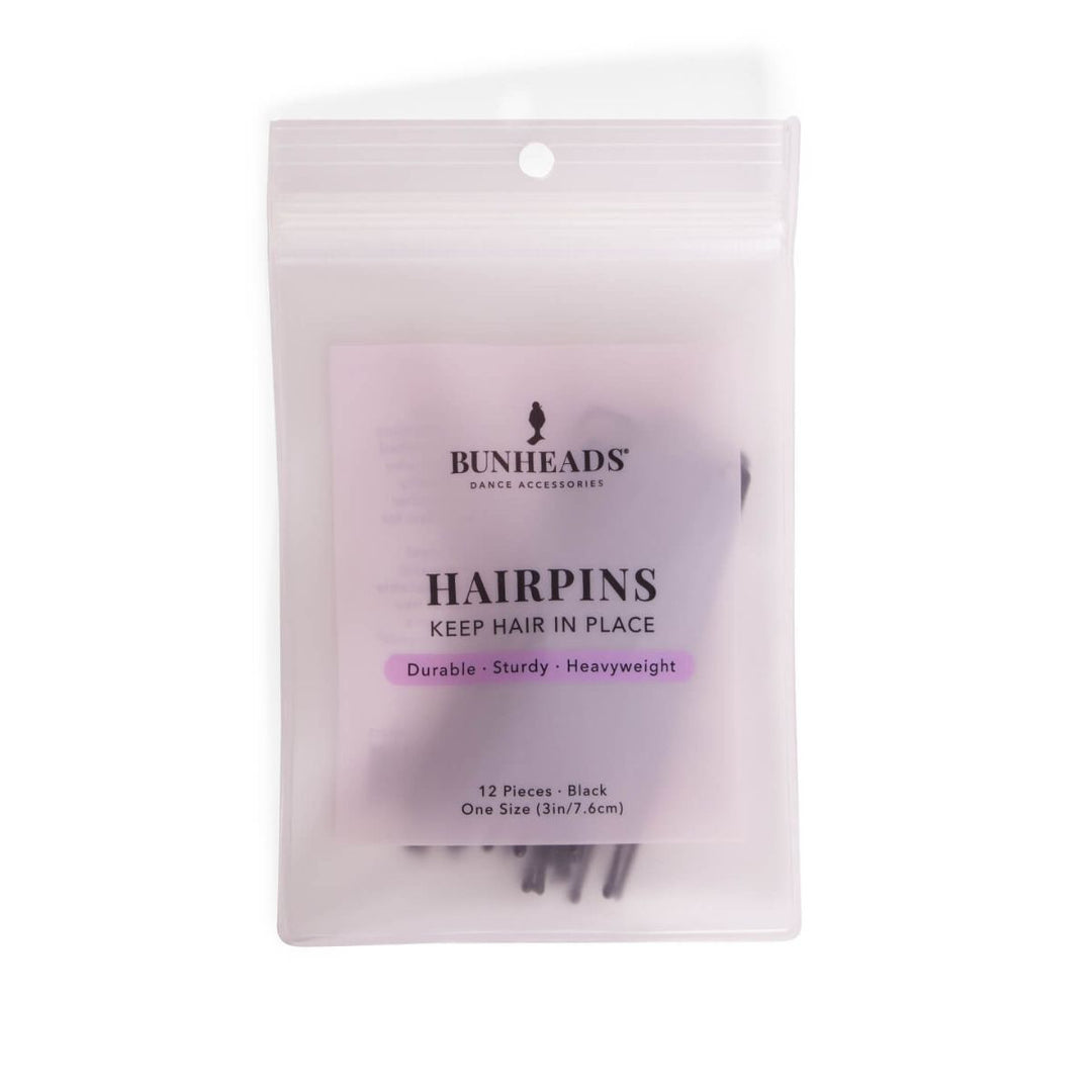 Bunheads Hair Bun Pins 3 Inch - Black, Brown and Blonde