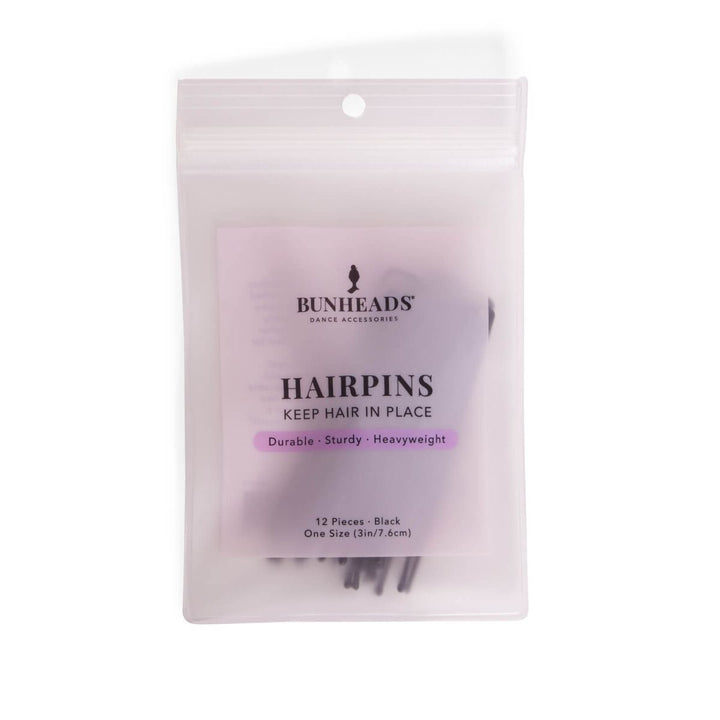 Bunheads Hair Bun Pins 3 Inch - Black, Brown and Blonde