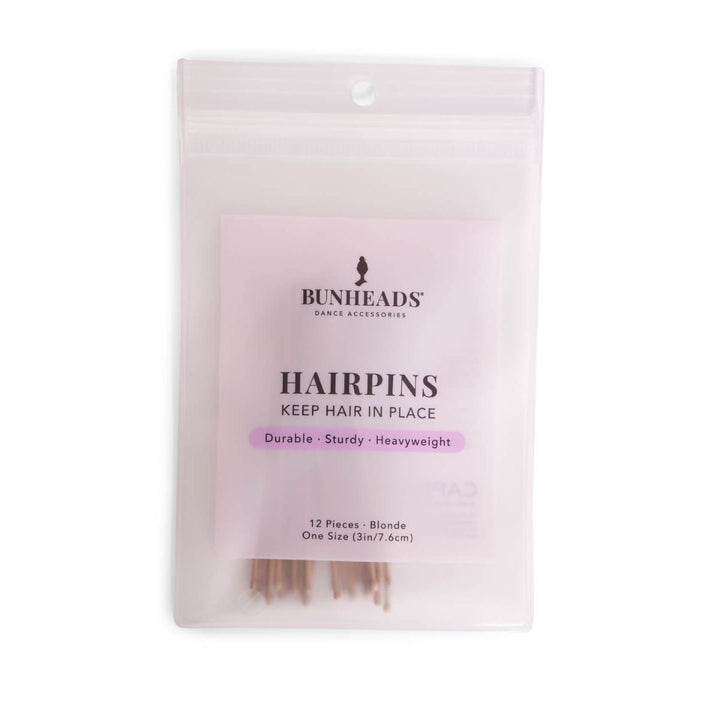 Bunheads Hair Bun Pins 3 Inch - Black, Brown and Blonde