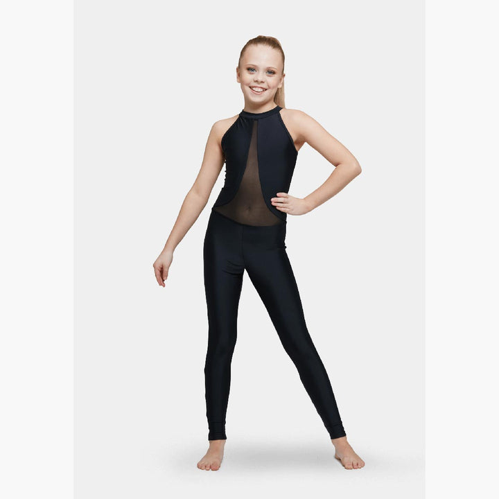 Studio 7 Dancewear Black Mesh Dance Unitard Adult Sizes