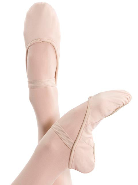 Energetiks Pink Canvas Split Sole Ballet Shoes Adult Sizing