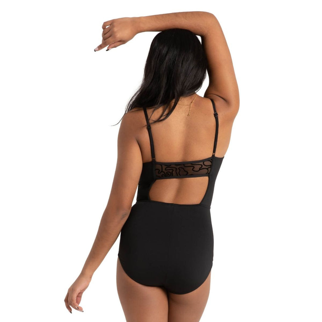 Capezio Bella Notte Amore V-Neck Square Back Leotard Adults