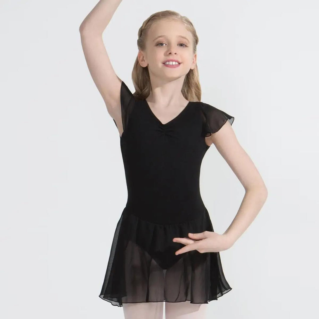 Capezio Lined Flutter Sleeve Ballet Dress Children Sizes