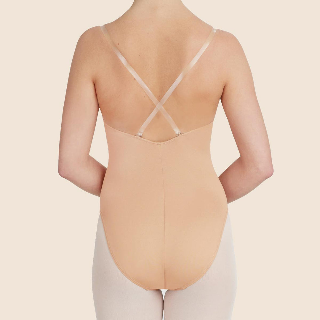 Capezio Camisole Leotard Clear Transition Straps Adult Sizes