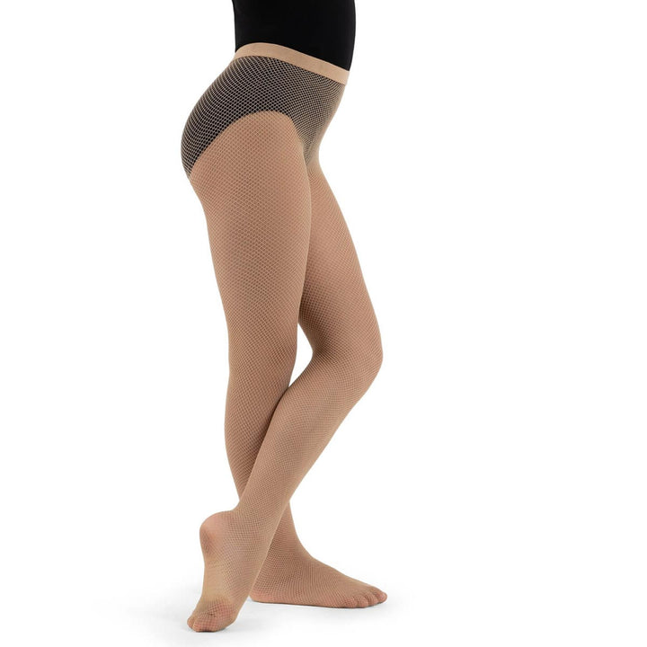 Capezio Classic Seamless Footed Fishnet Tights Children Size