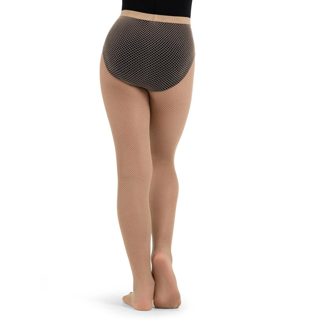 Capezio Classic Seamless Footed Fishnet Tights Children Size