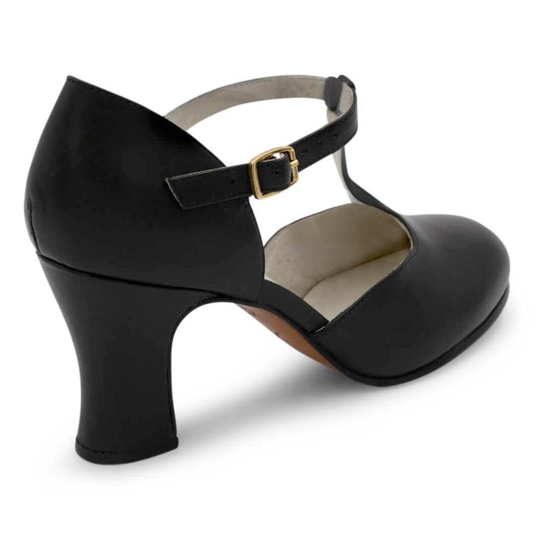 Capezio Closed Toe T-Strap Leather Character Shoes Adults