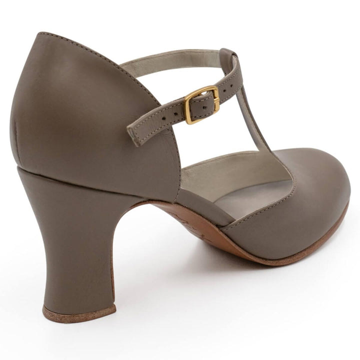 Capezio Closed Toe T-Strap Leather Character Shoes Adults