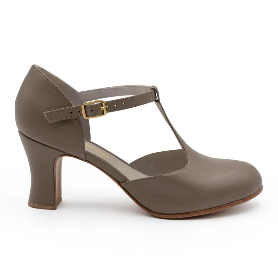 Capezio Closed Toe T-Strap Leather Character Shoes Adults