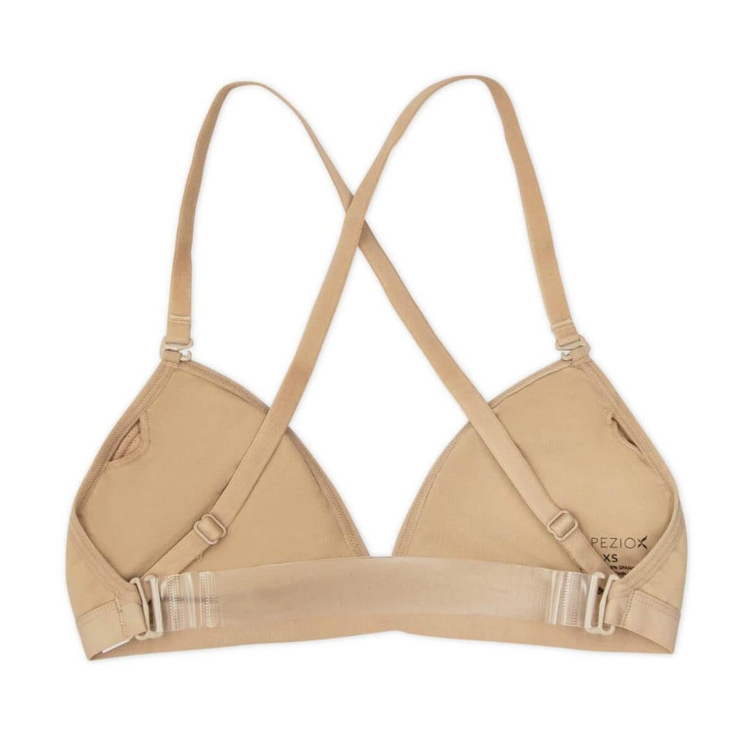 Capezio Deep Neck Clear Back Bra - Women Underwear Sizes