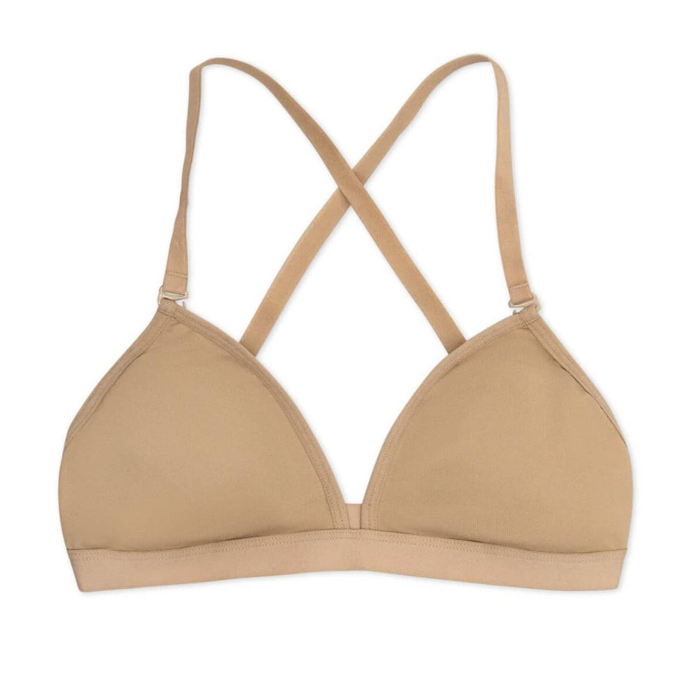 Capezio Deep Neck Clear Back Bra - Women Underwear Sizes