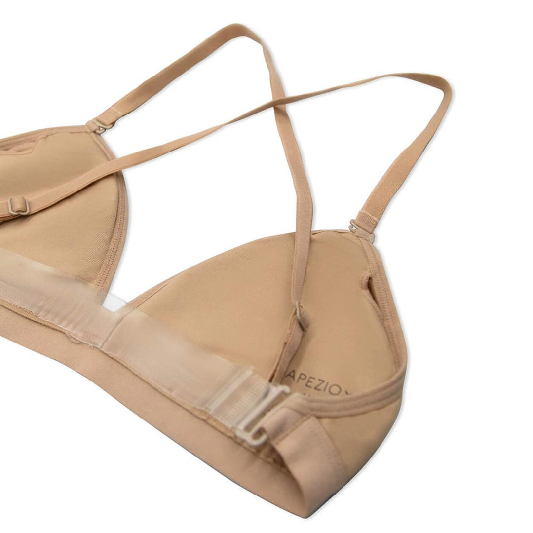 Capezio Deep Neck Clear Back Strap Bra Girls Underwear Sizes
