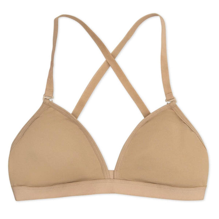 Capezio Deep Neck Clear Back Strap Bra Girls Underwear Sizes