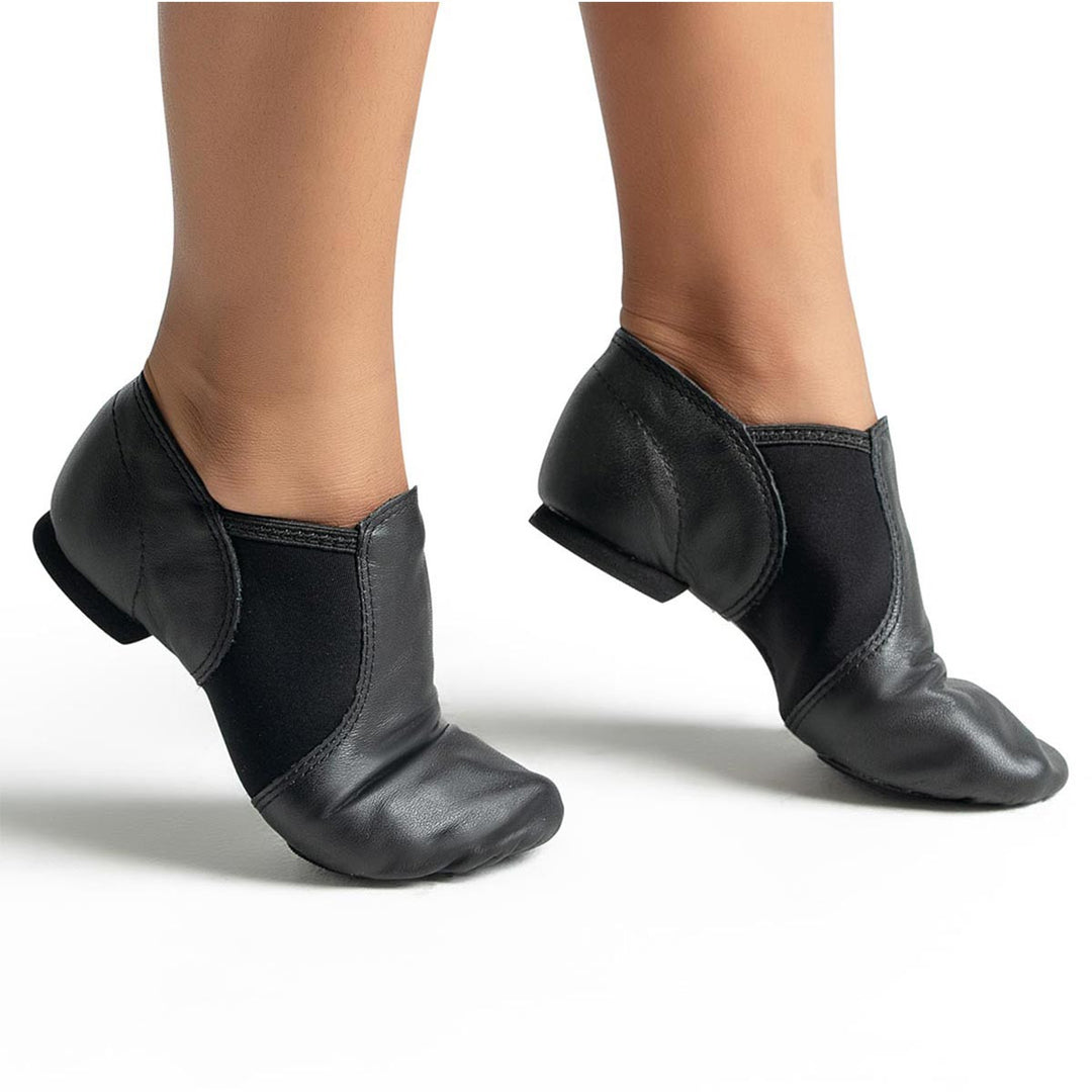 Capezio E Series Leather Jazz Shoe Slip On Children