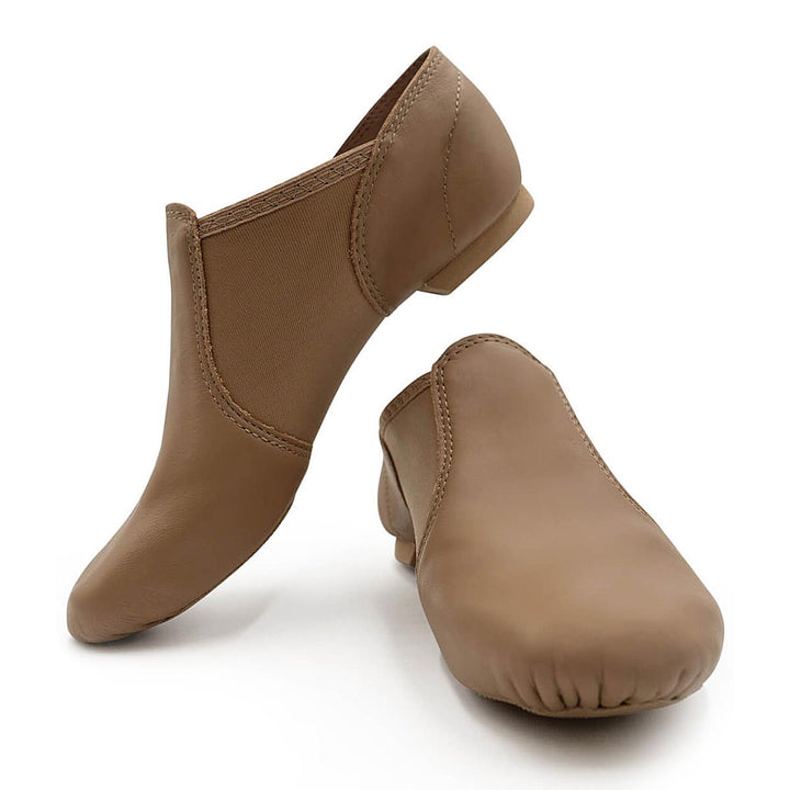 Capezio E Series Leather Jazz Shoes Slip On Adult