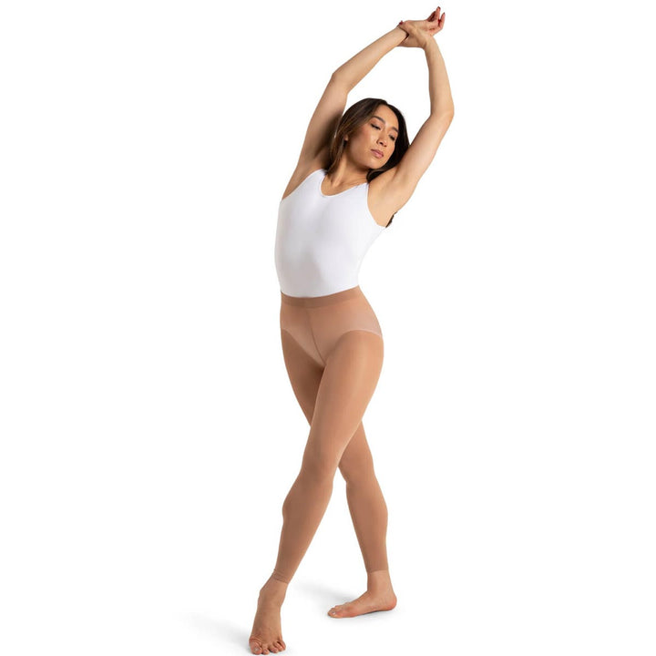 Capezio Footless Tight with Self Knit Waist Band Adult Sizes