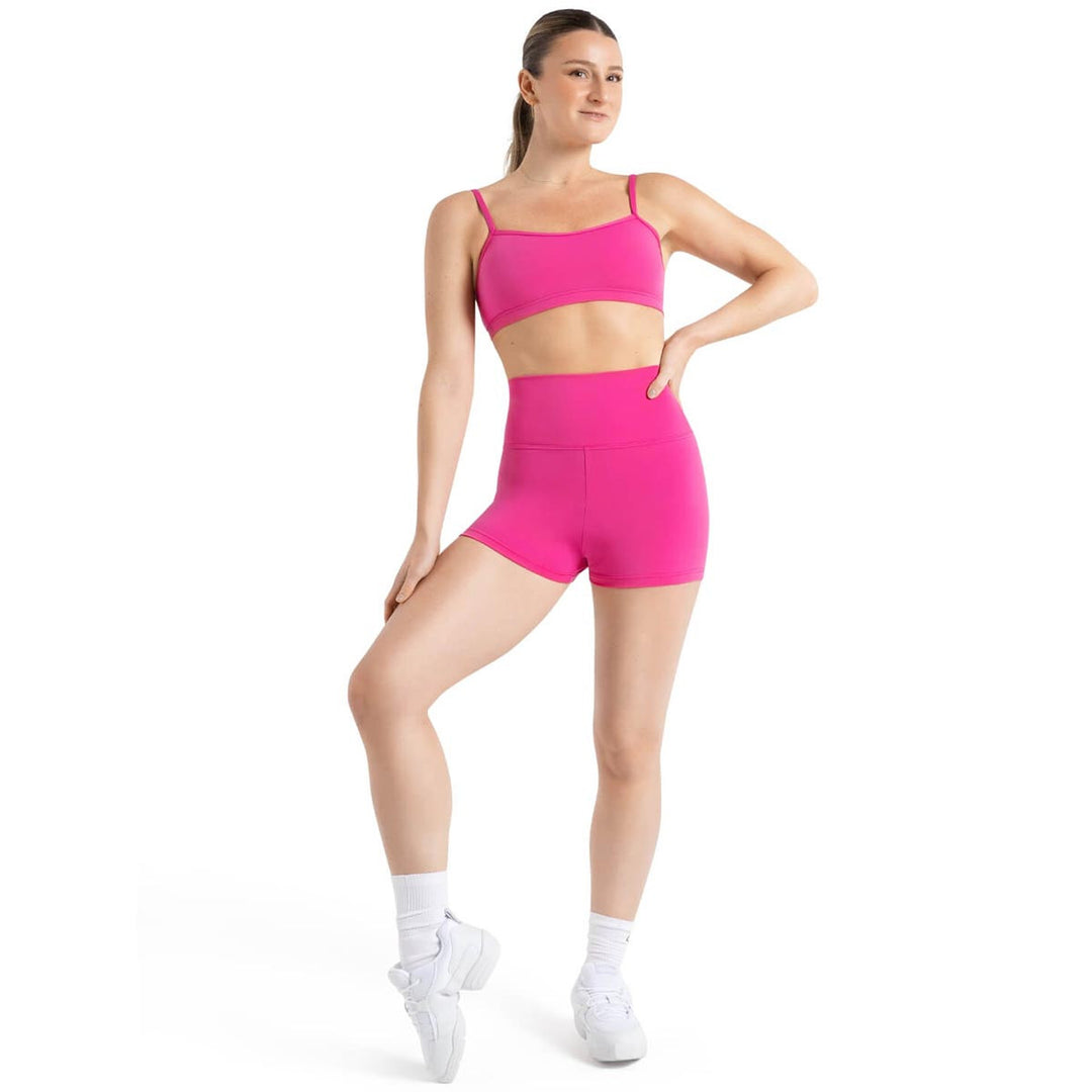 Capezio Team Basics High Waist Fold Down Shorts Adult Sizes