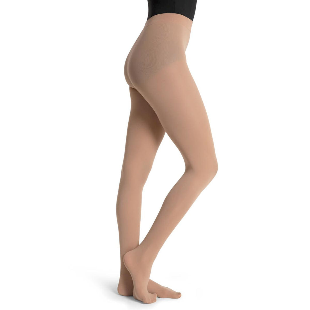 Capezio Ultra Soft Footed Tights Knit Waistband Adult Sizes