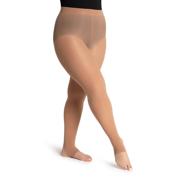 Capezio Ultra Soft Stirrup Tights Self Knit Waist Adults
