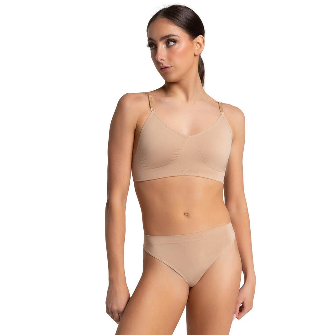 Capezio Seamless Clear Back Bra Adult Dance Underwear Sizes