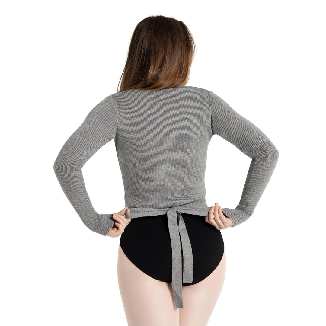 Capezio Womens Ballet Knit Wrap Sweater Top
