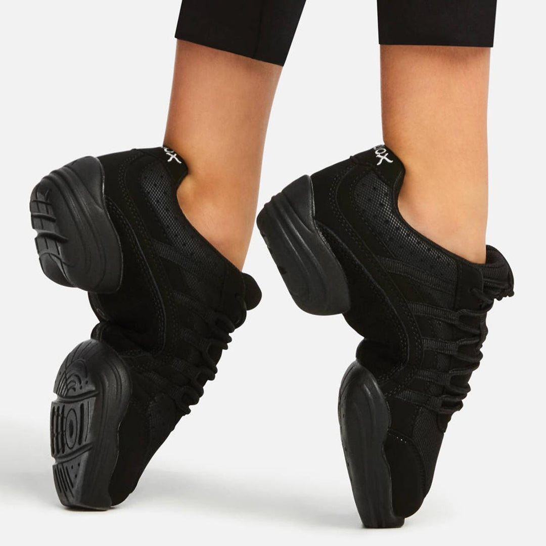 Capezio Black Rock It Dansneaker Ventilated Arch Adult Sizes