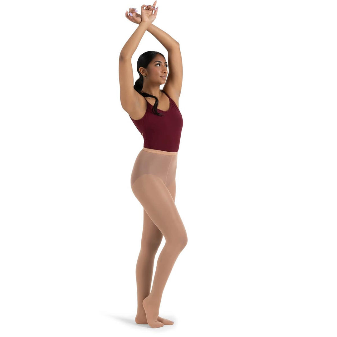 Capezio Seamless Hold and Stretch Soft Footed Tights Adults