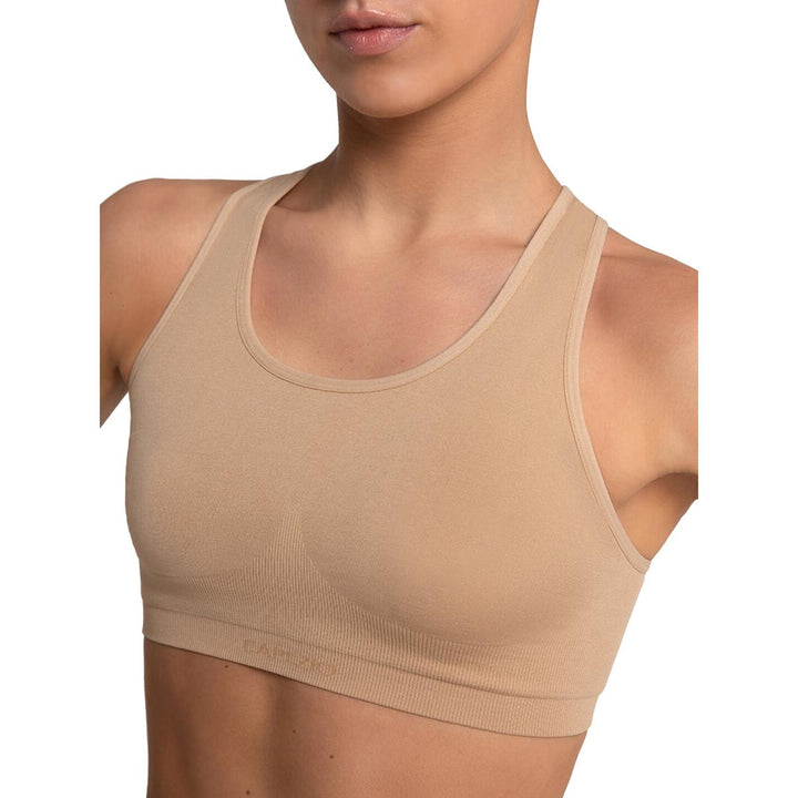 Capezio Seamless Racerback Sports Bra Double-Layered Adults
