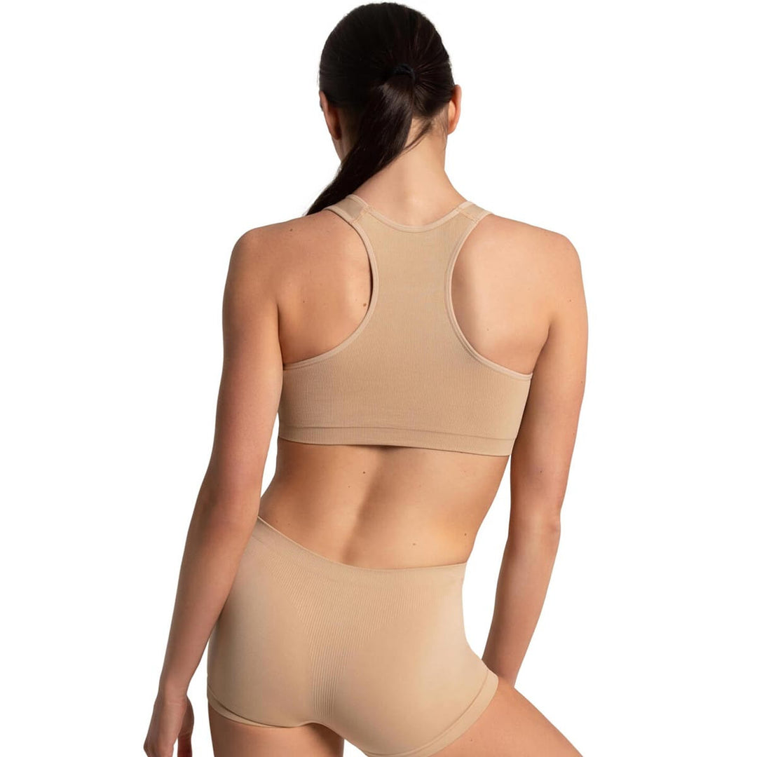 Capezio Seamless Racerback Sports Bra Double-Layered Adults