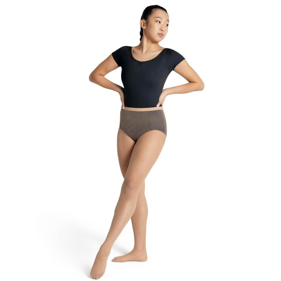 Capezio Studio Basic Footed Fishnet Tights Seamless Adults