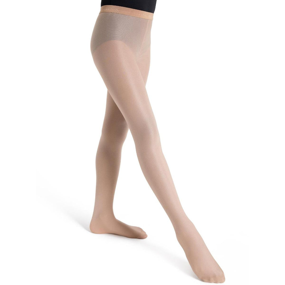 Capezio Seamless Ultra Shimmery Footed Tights Children Sizes