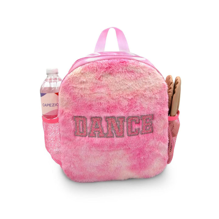 Capezio Super Soft Plush Faux Fur Dancers Backpack Pink