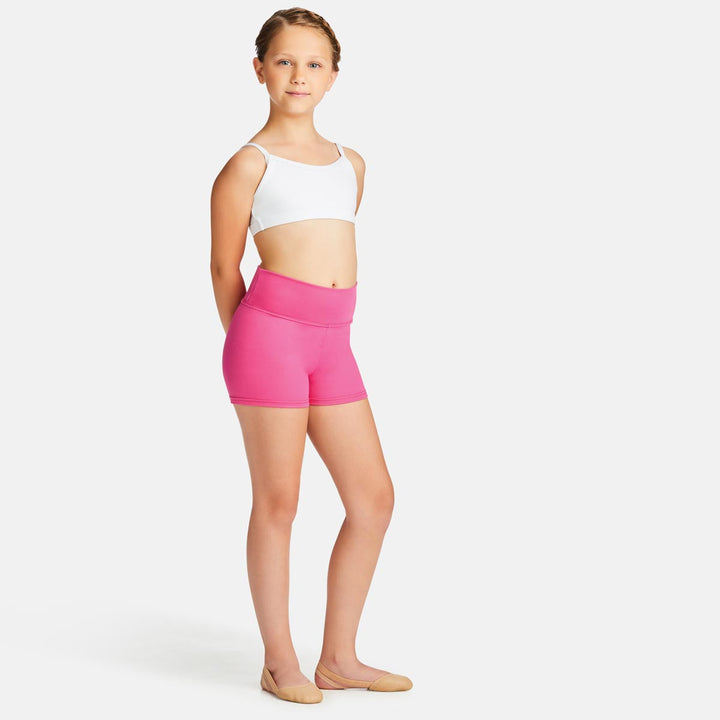 Capezio Team Basics High Waist Fold Down Short Children Size