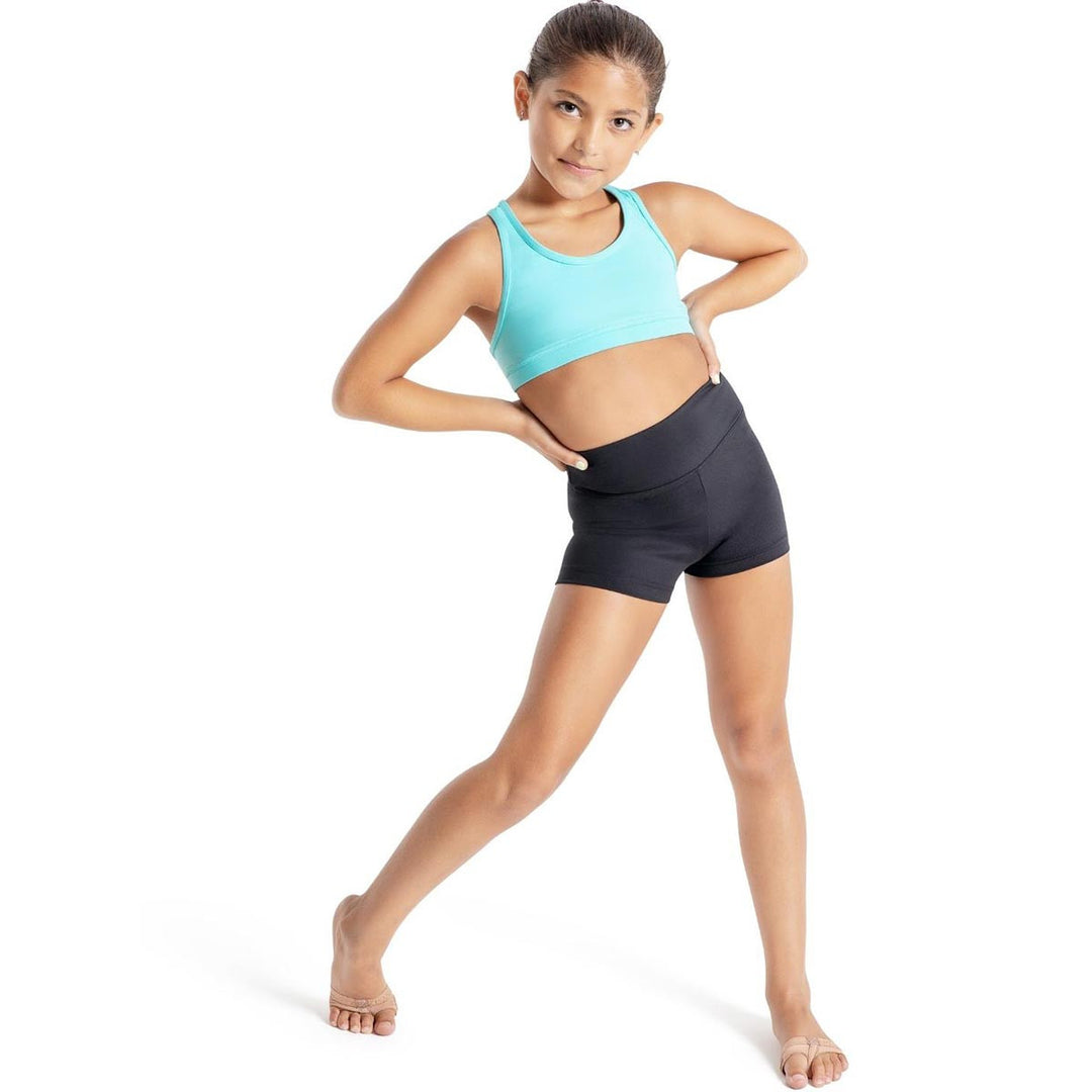 Capezio Team Basics High Waist Fold Down Short Children Size