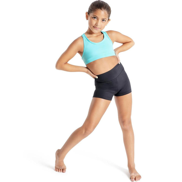 Capezio Team Basics High Waist Fold Down Short Children Size