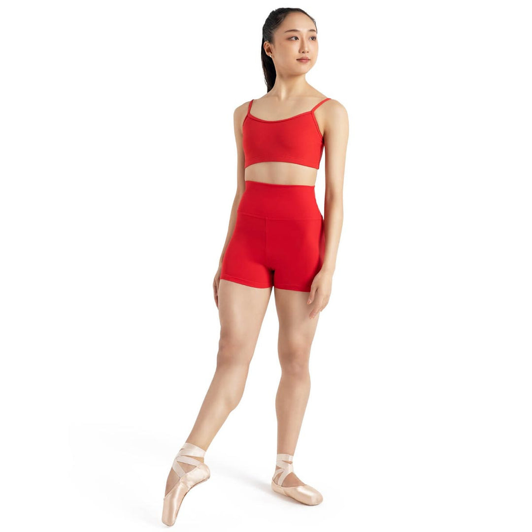 Capezio Team Basics High Waist Fold Down Shorts Adult Sizes