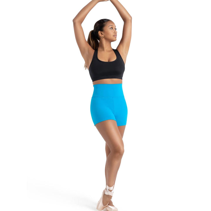 Capezio Team Basics High Waist Fold Down Shorts Adult Sizes