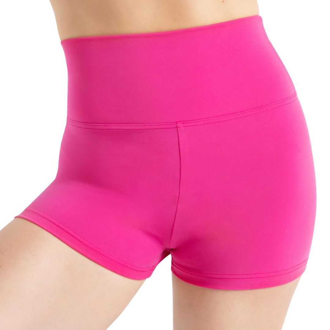 Capezio Team Basics High Waist Fold Down Shorts Adult Sizes
