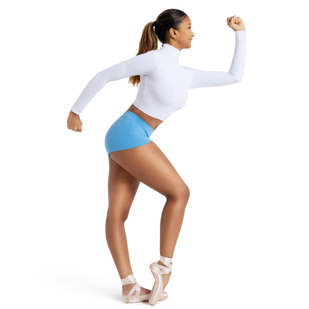 Capezio Turtleneck Long Sleeve Crop Top Reversible Adults