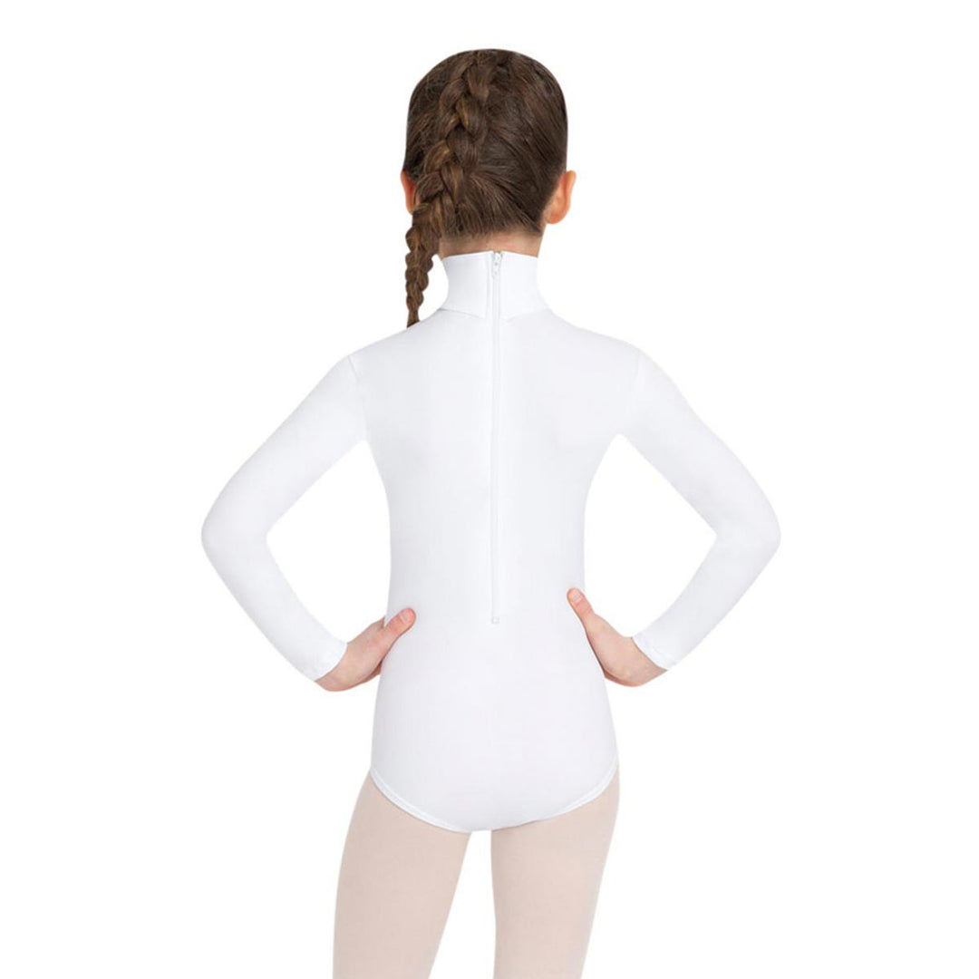 Capezio Turtleneck Long Sleeve Leotard Bottom Snaps Children
