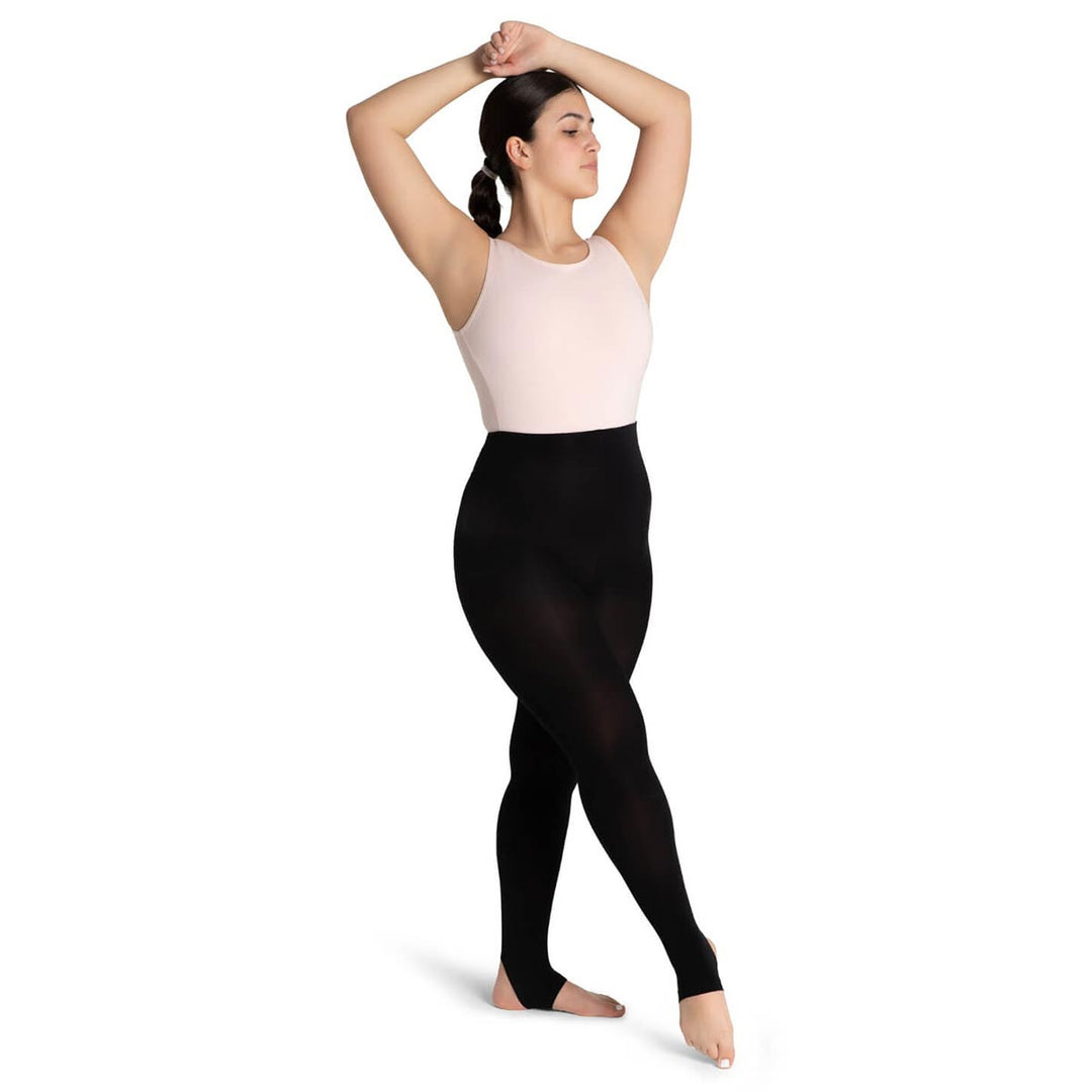 Capezio Ultra Soft Stirrup Tights Self Knit Waist Adults