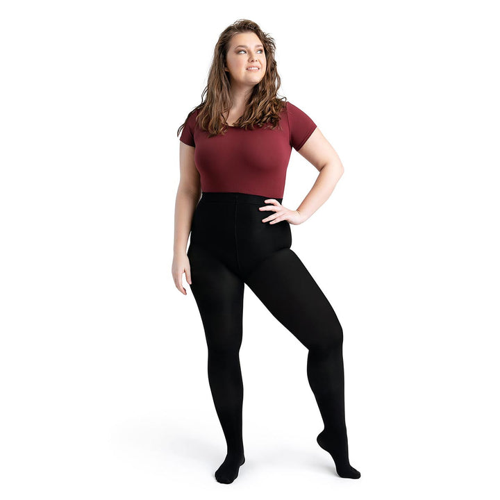 Capezio Ultra Soft Footed Tights Knit Waistband Adult Sizes