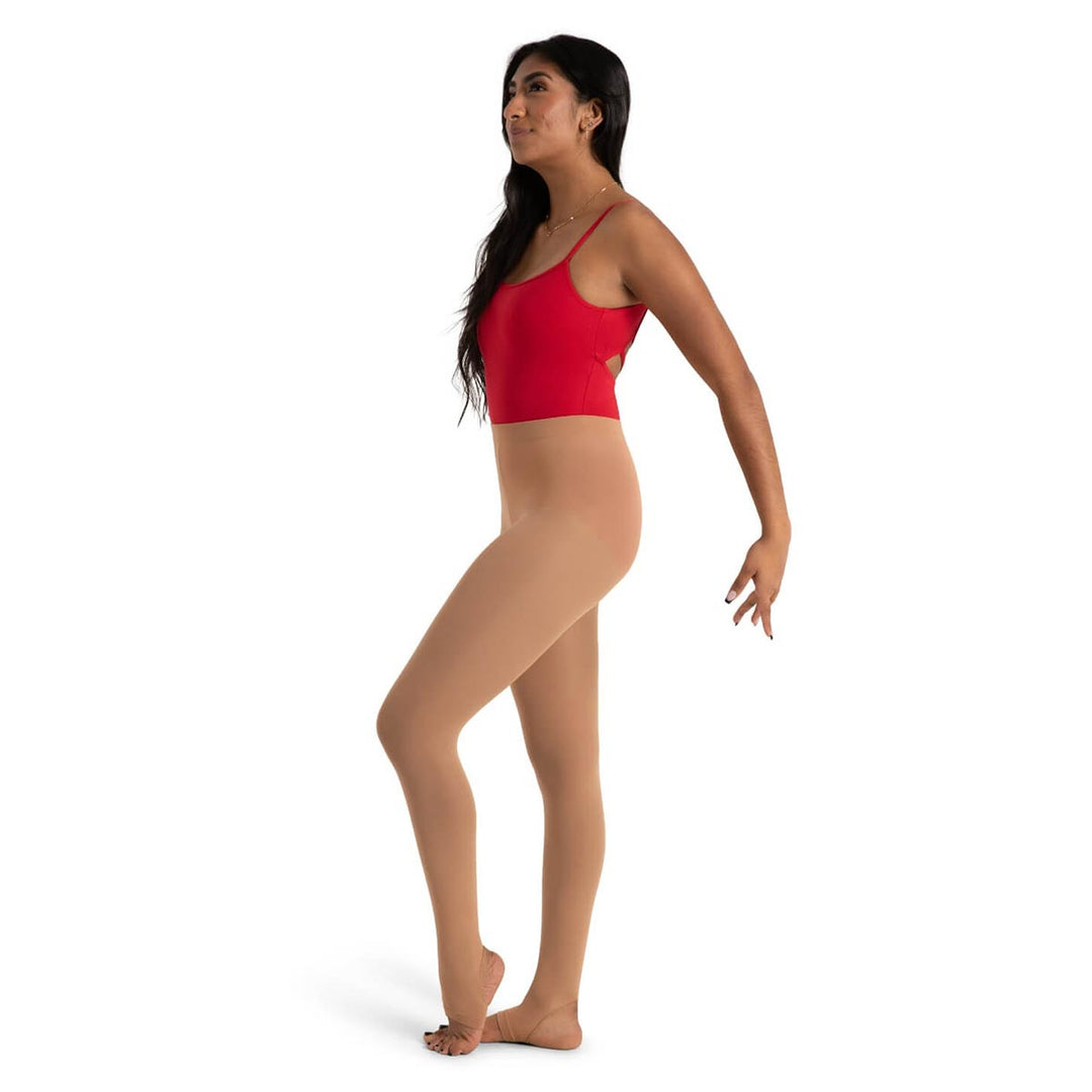 Capezio Ultra Soft Stirrup Tights Self Knit Waist Adults