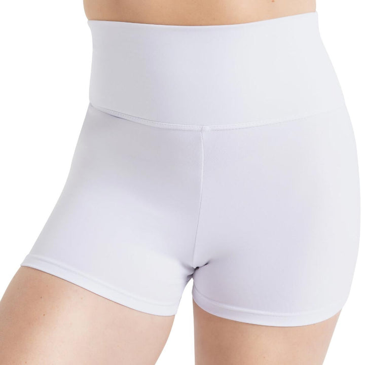 Capezio Team Basics High Waist Fold Down Shorts Adult Sizes