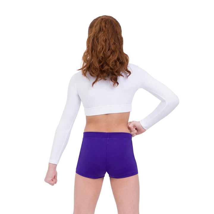 Capezio Turtleneck Long Sleeve Crop Top Reversible Children