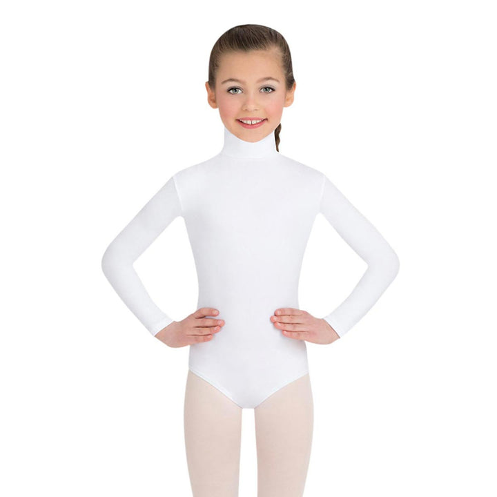 Capezio Turtleneck Long Sleeve Leotard Bottom Snaps Children
