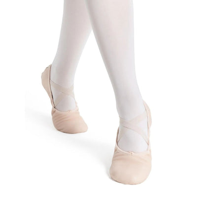 Capezio Womens Juliet Leather Split Sole Ballet Shoes